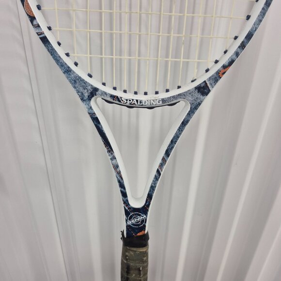 Spalding Graphite The Denim Tennis Racquet w/ Cover 4 3/8 - Picture 6 of 16